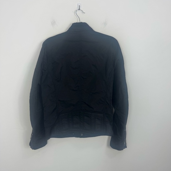 DIESEL Biker Jacket with Leather Details in Black Size Small - Picture 7 of 15